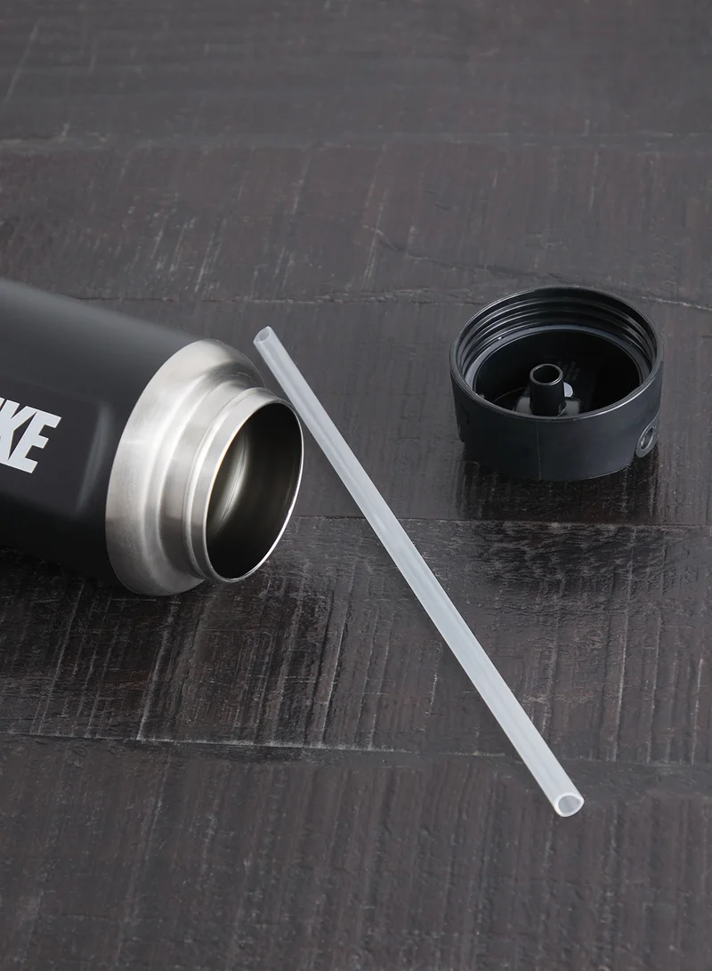 Nike BLACK/BLACK/WHITE Recharge Stainless Steel Straw Bottle 24 Oz  | Best Price UAE